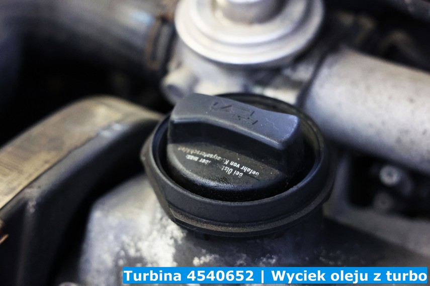 Turbina 4540652   Wyciek oleju z turbo