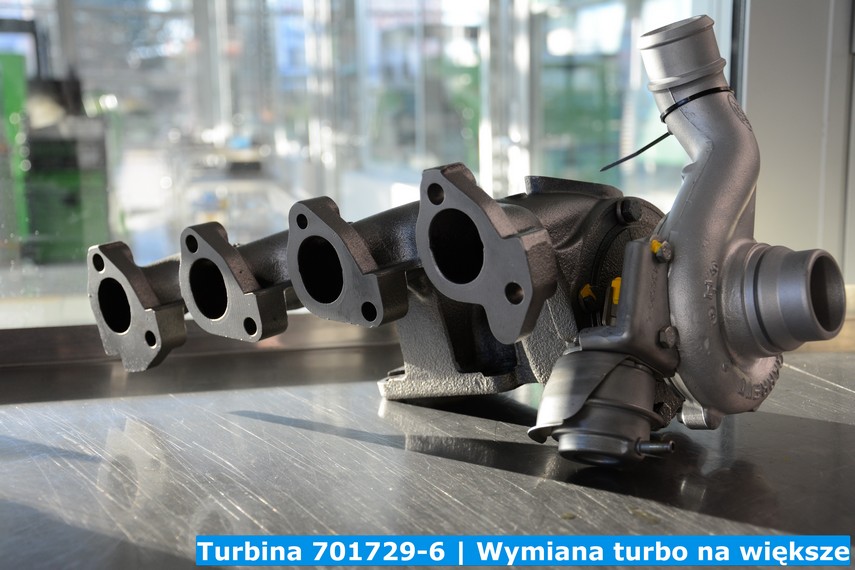 Turbina 701729-6   Wymiana turbo na większe