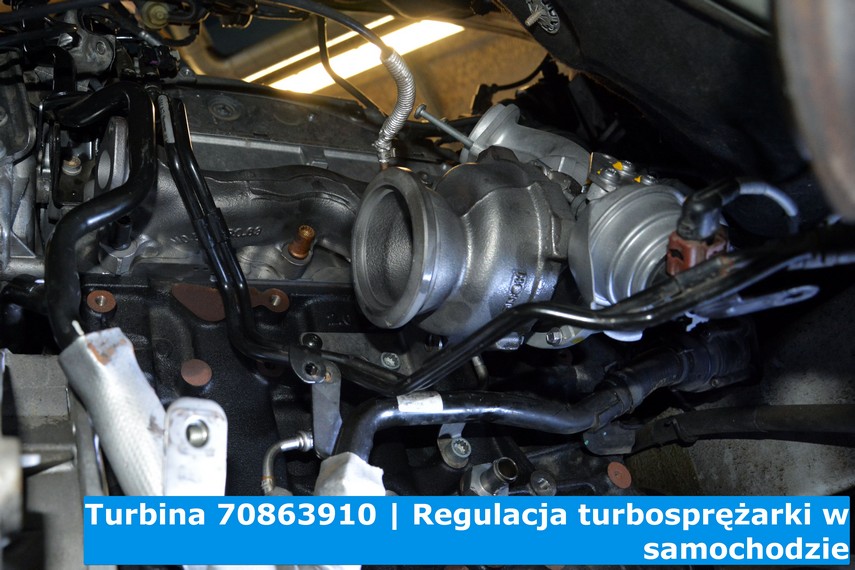 Turbina 70863910   Regulacja turbosprężarki w samochodzie