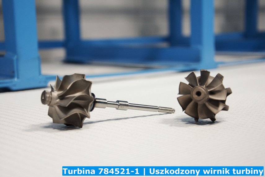 Turbina 784521-1 | Uszkodzony wirnik turbiny