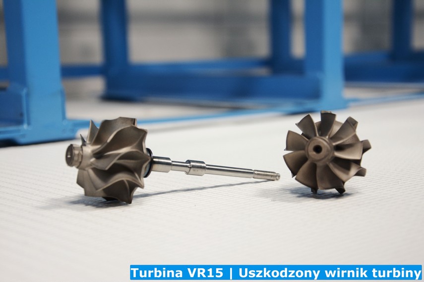 Turbina VR15 | Uszkodzony wirnik turbiny 