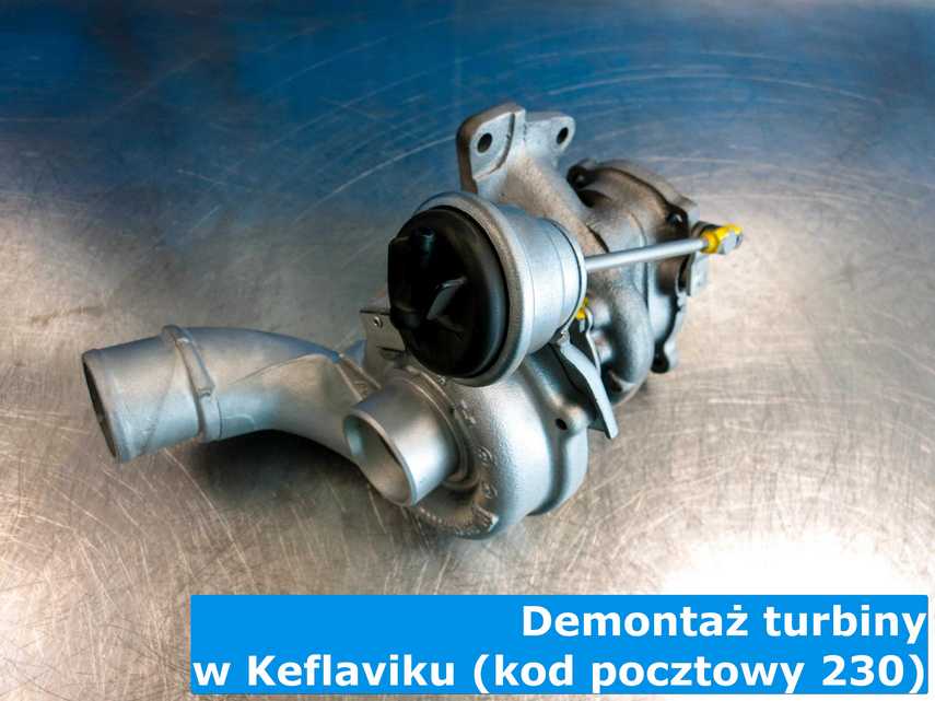 Zdemontowana turbosprężarka z Keflaviku