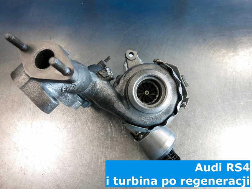 Naprawiona turbina z Audi RS4 na nowych częściach