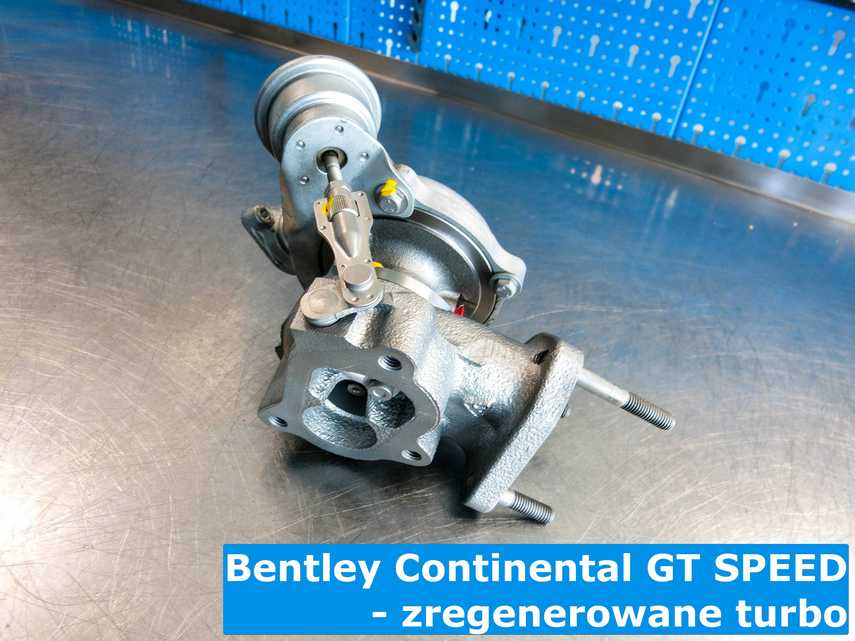 Bentley Continental GT SPEED i proces regeneracji turbiny do tej marki