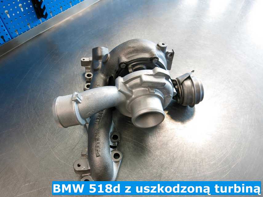 Naprawiona turbina z BMW 518d