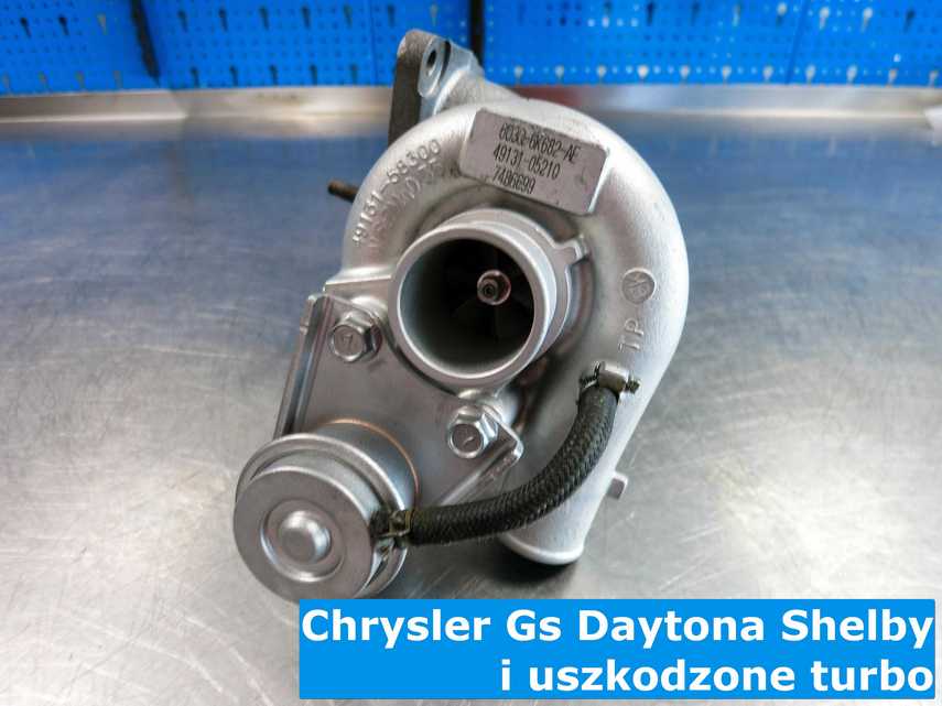 Zregenerowane turbo po uszkodzeniu z Chryslera GS Daytona Shelby