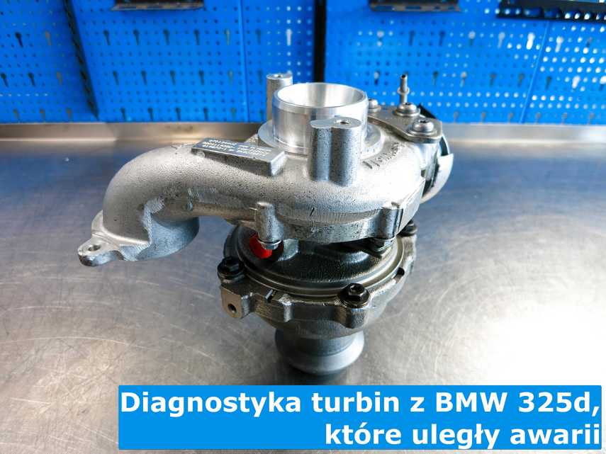 Turbosprężarka z BMW 325d po procesie diagnostyki