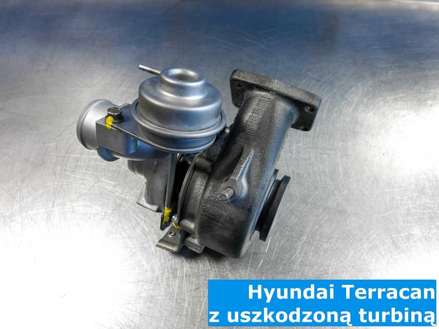 Zregenerowana po uszkodzeniu turbosprężarka z Hyundaia Terracana