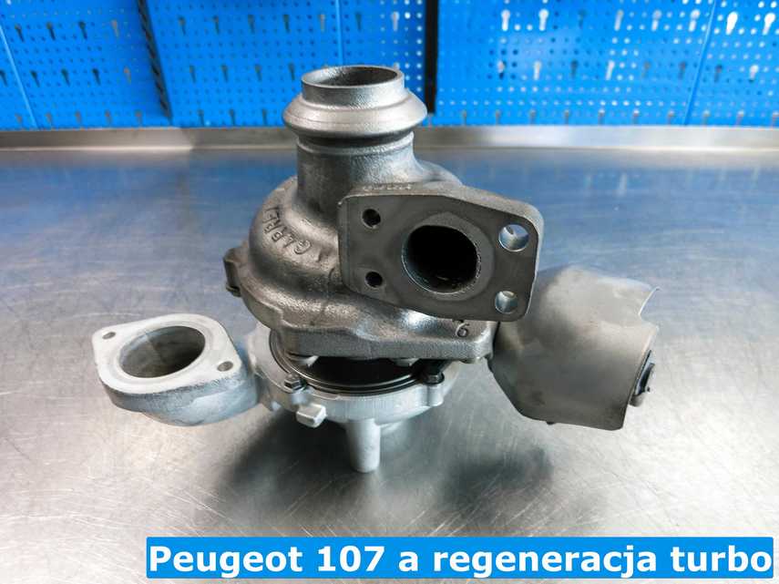 Regenerowana po awarii turbina z Peugeota 107