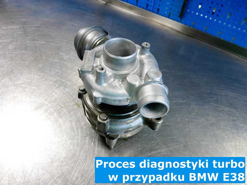 Zdiagnozowana turbosprężarka z BMW E38