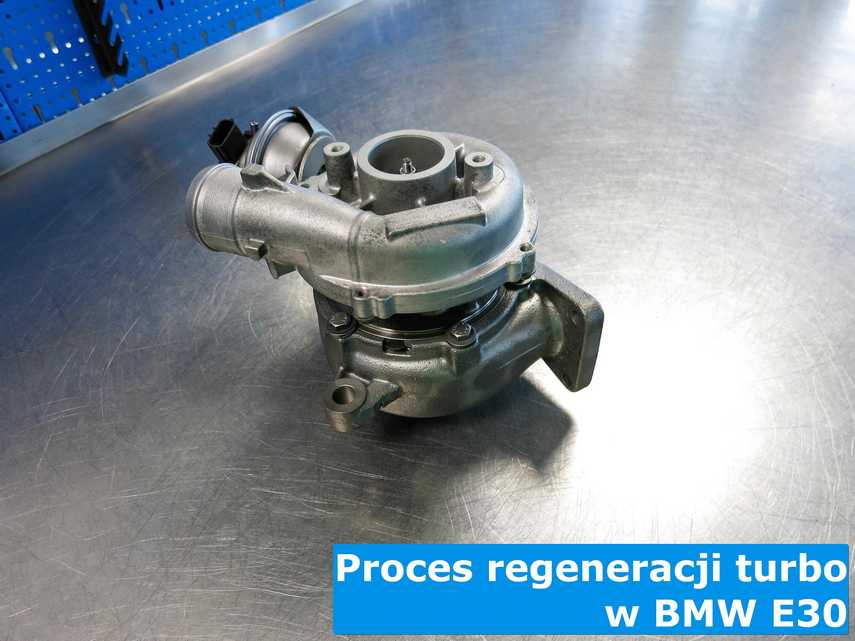 Zdiagnozowana turbosprężarka z BMW E30