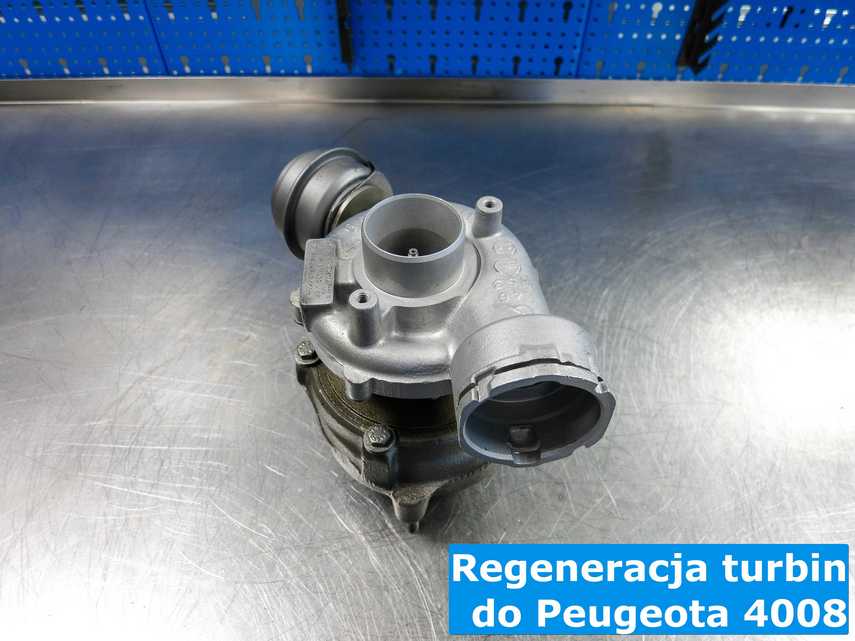 Turbosprężarka z Peugeota 4008 po procesie regeneracji