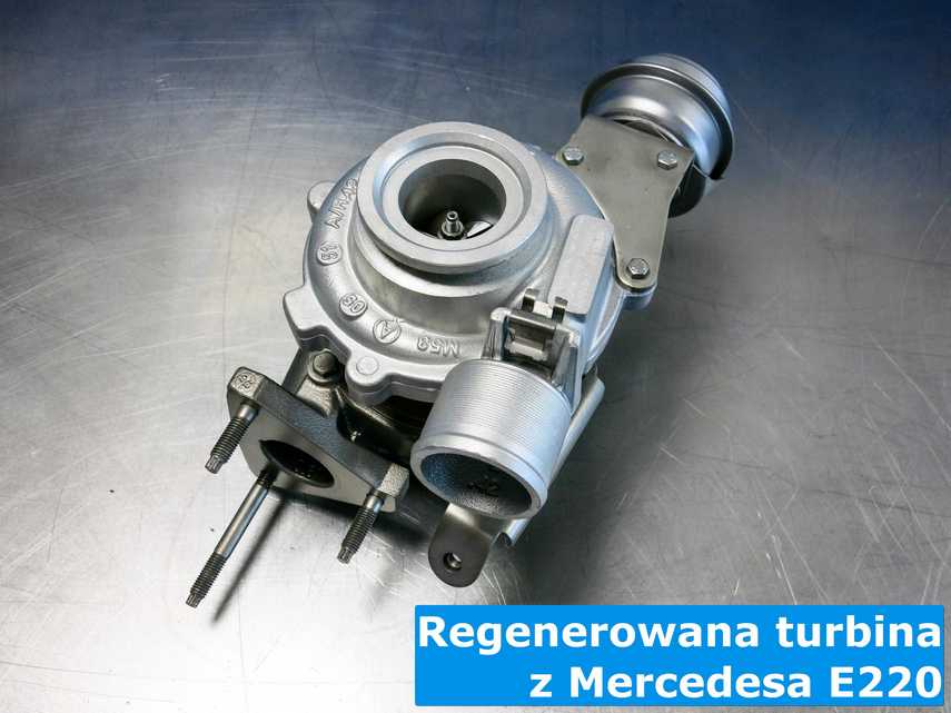 Turbosprężarka po procesie pełnej regeneracji z Mercedesa E220