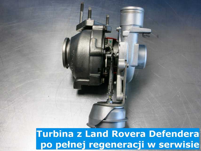 Zdiagnozowana turbosprężarka z Land Rovera Defendera