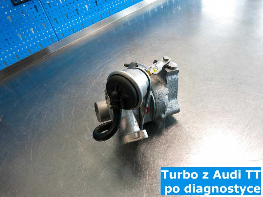 Proces diagnozy turbin do Audi - turbo z Audi TT po diagnozie