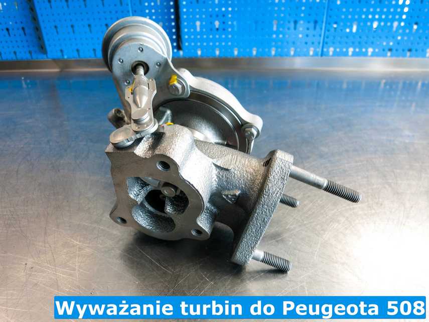 Proces wyważania turbiny do Peugeota 508