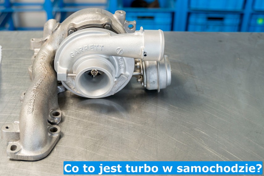 Przykładowa turbosprężarka montowana w samochodzie z turbo