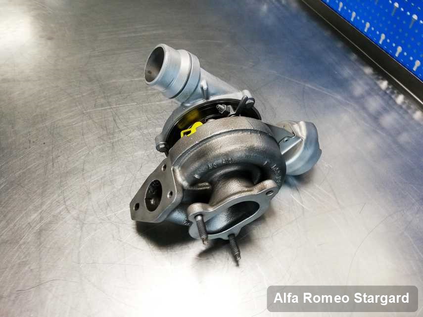 Naprawiona w pracowni regeneracji w Stargardzie turbosprężarka do osobówki koncernu Alfa Romeo przyszykowana w pracowni zregenerowana przed spakowaniem