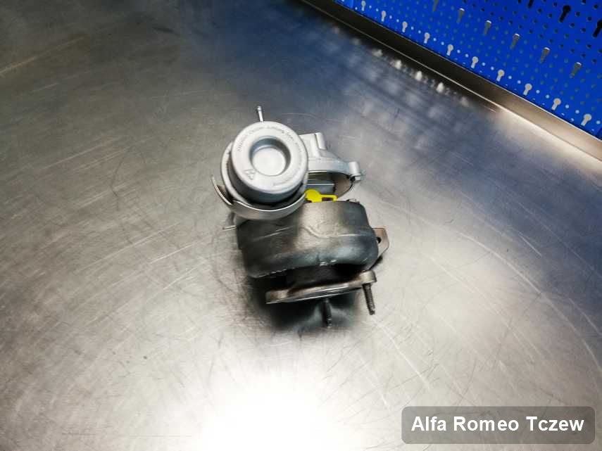 Wyczyszczona w firmie w Tczewie turbina do pojazdu marki Alfa Romeo przyszykowana w warsztacie zregenerowana przed nadaniem