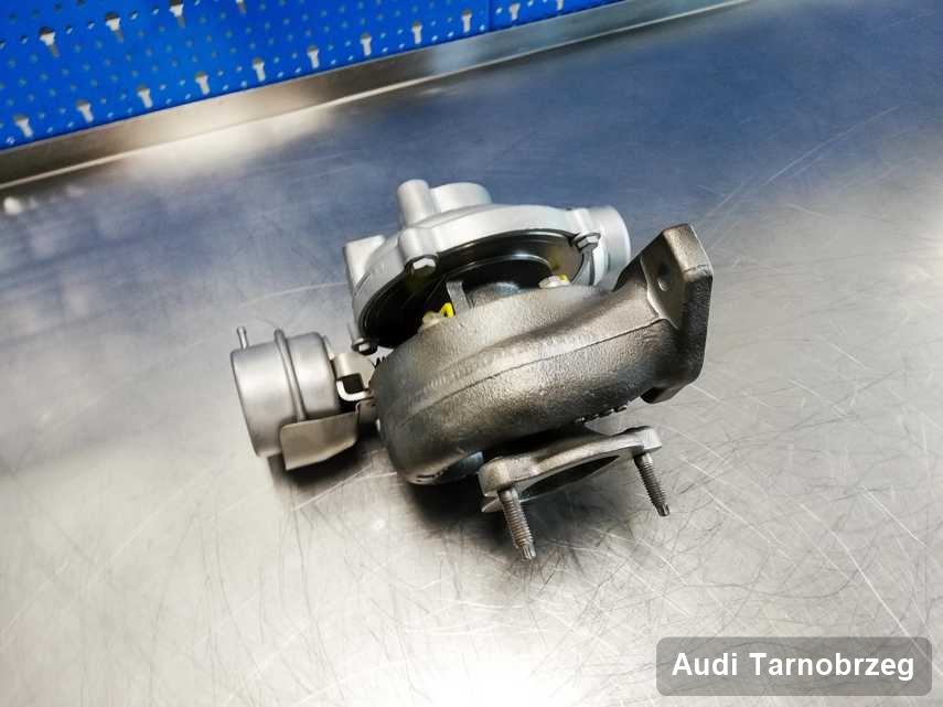 Wyczyszczona w przedsiębiorstwie w Tarnobrzegu turbina do auta spod znaku Audi przyszykowana w laboratorium wyremontowana przed nadaniem