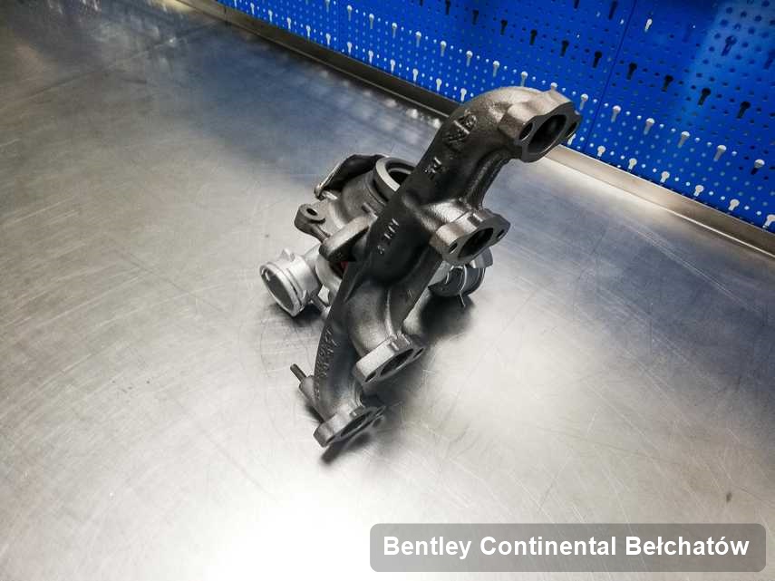 Wyczyszczona w przedsiębiorstwie w Bełchatowie turbosprężarka do pojazdu z logo Bentley Continental przyszykowana w pracowni wyremontowana przed spakowaniem