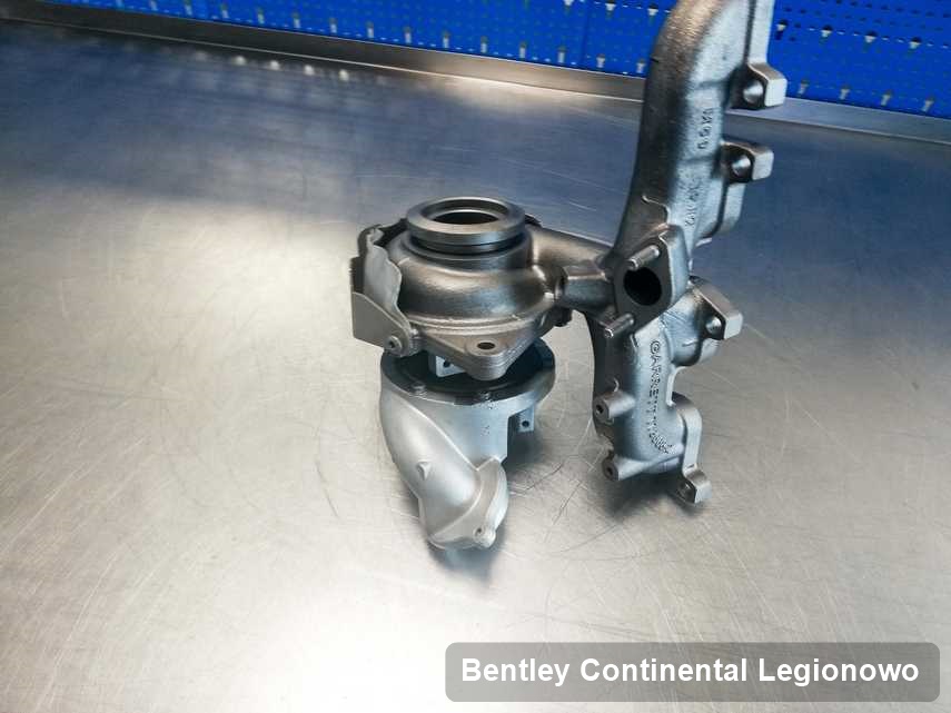 Wyczyszczona w przedsiębiorstwie w Legionowie turbina do samochodu marki Bentley Continental przyszykowana w laboratorium po naprawie przed nadaniem