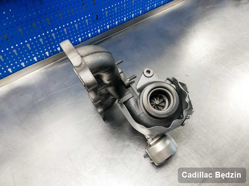 Zregenerowana w firmie w Będzinie turbosprężarka do aut  koncernu Cadillac przygotowana w laboratorium po naprawie przed spakowaniem