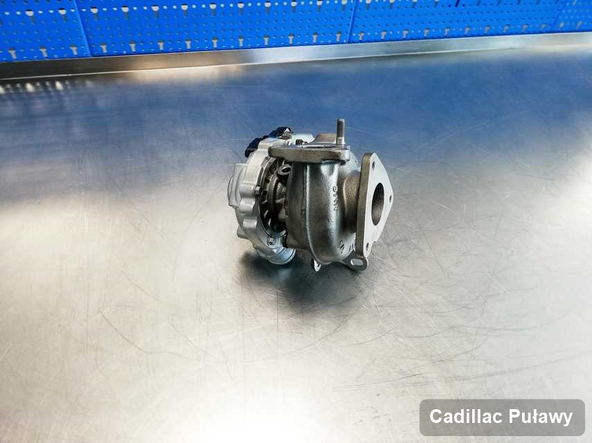 Zregenerowana w pracowni regeneracji w Puławach turbosprężarka do auta marki Cadillac przygotowana w warsztacie wyremontowana przed wysyłką