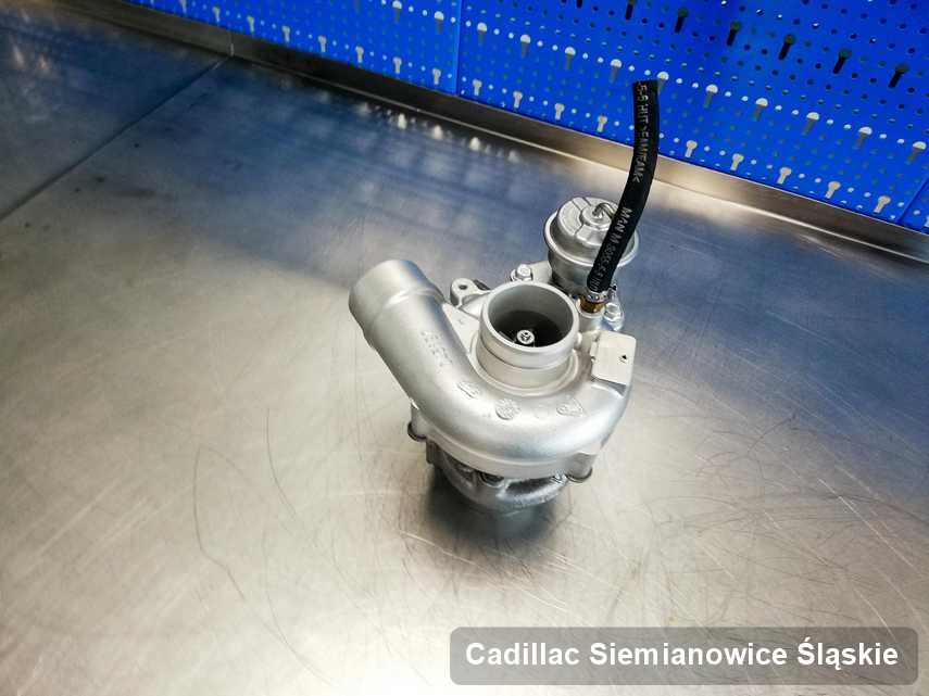 Wyczyszczona w przedsiębiorstwie w Siemianowicach Śląskich turbina do samochodu firmy Cadillac przyszykowana w laboratorium zregenerowana przed wysyłką