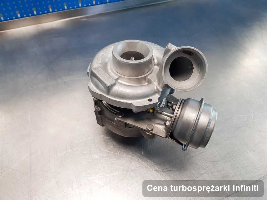 Turbosprężarka do diesla sygnowane logiem Infiniti zregenerowana w firmie gdzie zleca się serwis Cena turbosprężarki