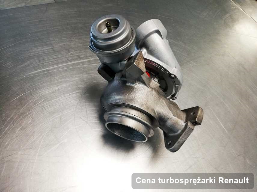 Turbosprężarka do diesla z logo Renault wyremontowana w warsztacie gdzie zleca się serwis Cena turbosprężarki