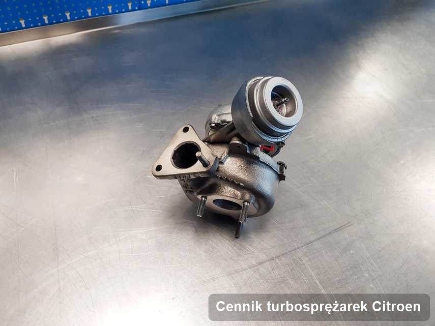 Turbosprężarka do diesla spod znaku Citroen naprawiona w warsztacie gdzie przeprowadza się  serwis Cennik turbosprężarek
