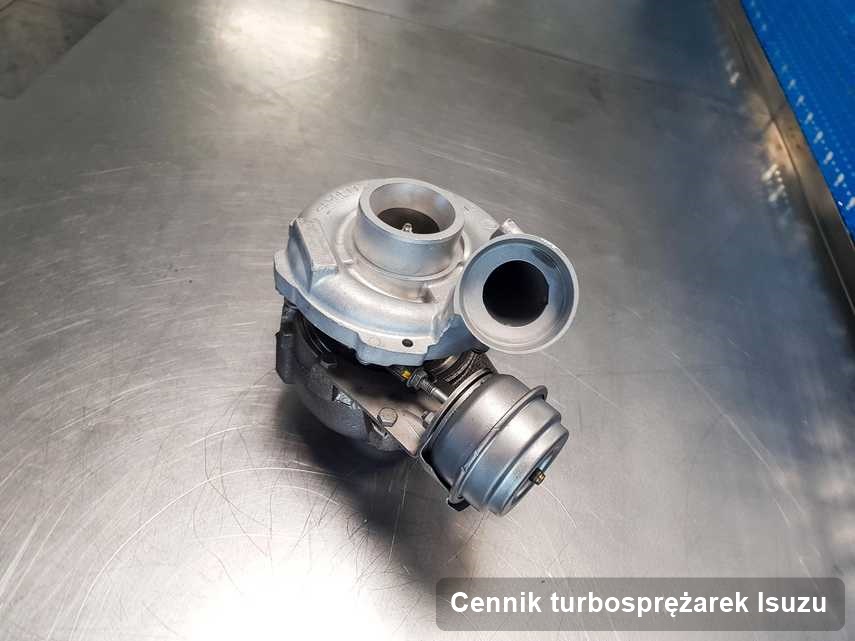 Turbosprężarka do osobówki sygnowane logiem Isuzu po naprawie w przedsiębiorstwie gdzie zleca się usługę Cennik turbosprężarek