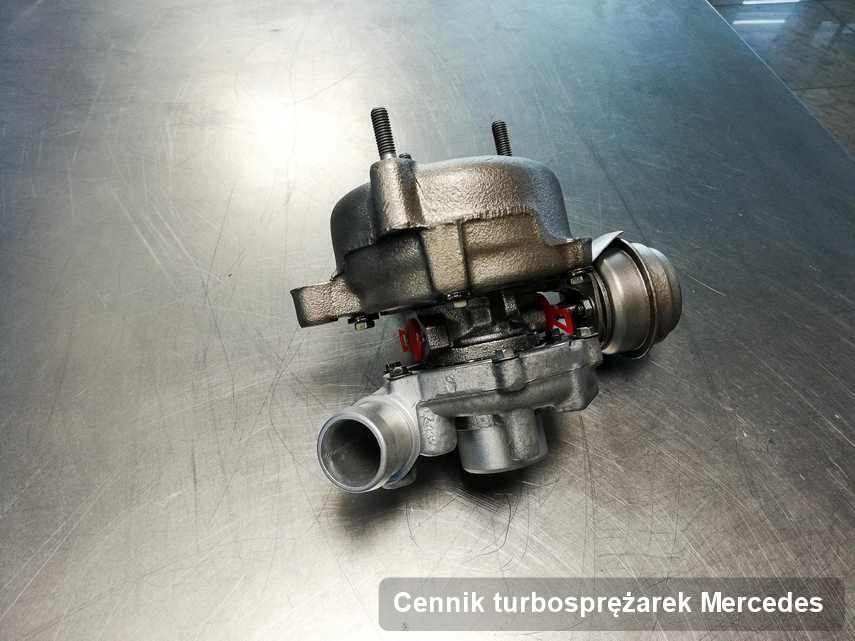 Turbosprężarka do auta osobowego spod znaku Mercedes naprawiona w pracowni gdzie przeprowadza się  usługę Cennik turbosprężarek