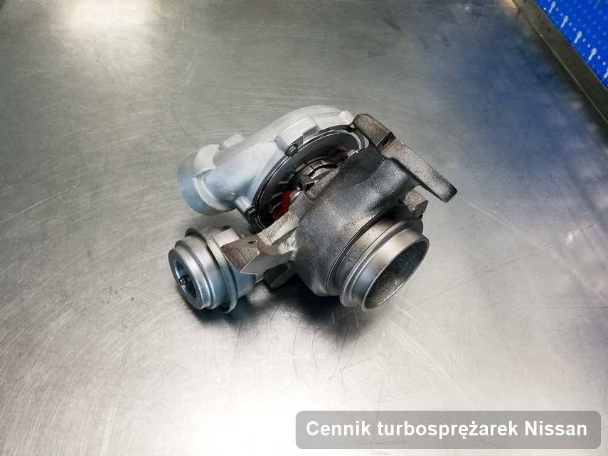 Turbosprężarka do osobówki producenta Nissan po remoncie w pracowni gdzie wykonuje się serwis Cennik turbosprężarek