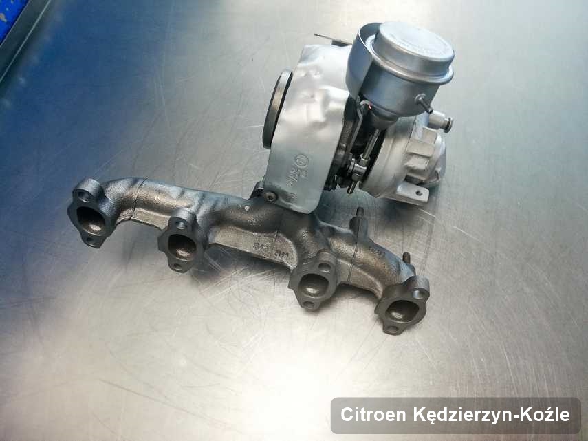 Naprawiona w firmie w Kędzierzynie-Koźlu turbosprężarka do osobówki producenta Citroen przyszykowana w warsztacie naprawiona przed spakowaniem