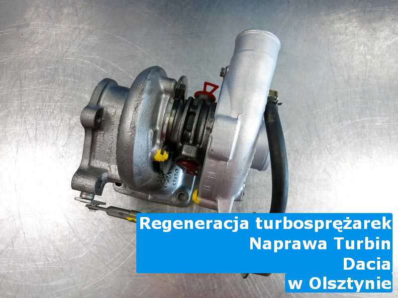 Turbosprężarka z pojazdu marki Dacia po czyszczeniu z Olsztyna