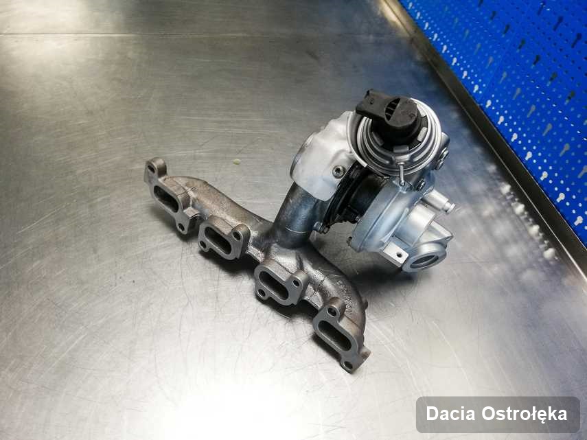 Naprawiona w firmie w Ostrołęce turbosprężarka do auta koncernu Dacia przygotowana w warsztacie po remoncie przed nadaniem