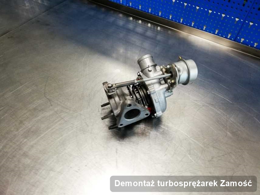 Turbosprężarka po wykonaniu serwisu Demontaż turbosprężarek w przedsiębiorstwie w Zamościu w dobrej cenie przed wysyłką