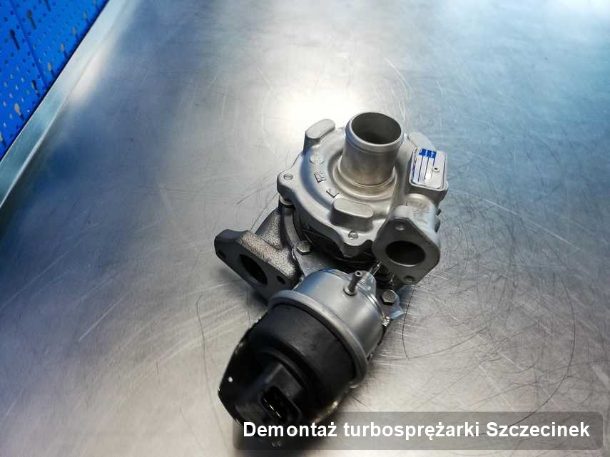 Turbosprężarka po wykonaniu serwisu Demontaż turbosprężarki w warsztacie w Szczecinku o osiągach jak nowa przed wysyłką