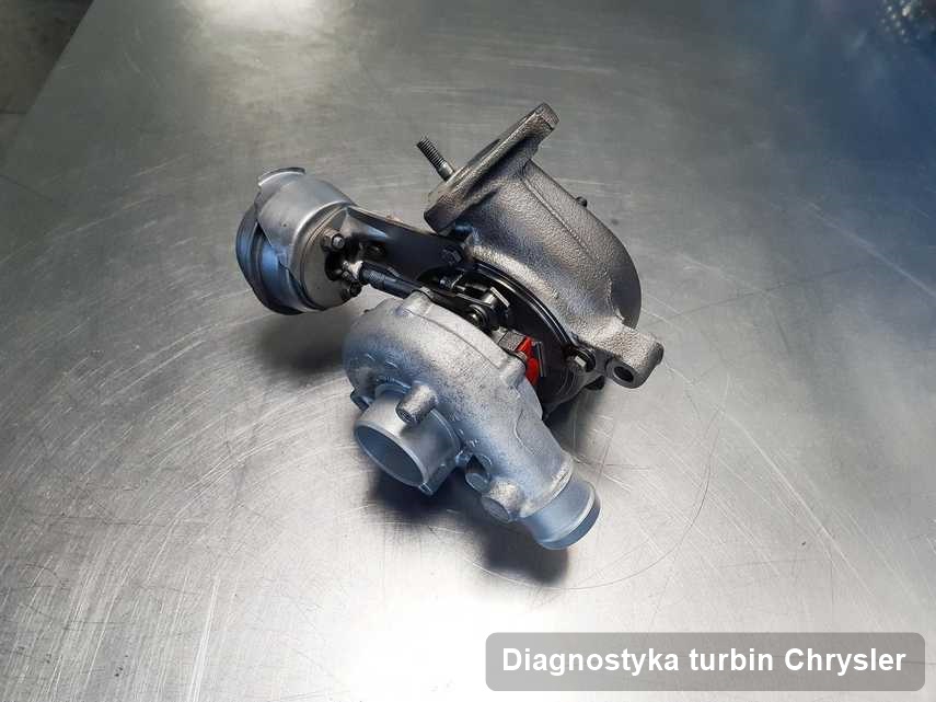 Turbosprężarka do auta osobowego marki Chrysler zregenerowana w warsztacie gdzie wykonuje się usługę Diagnostyka turbin