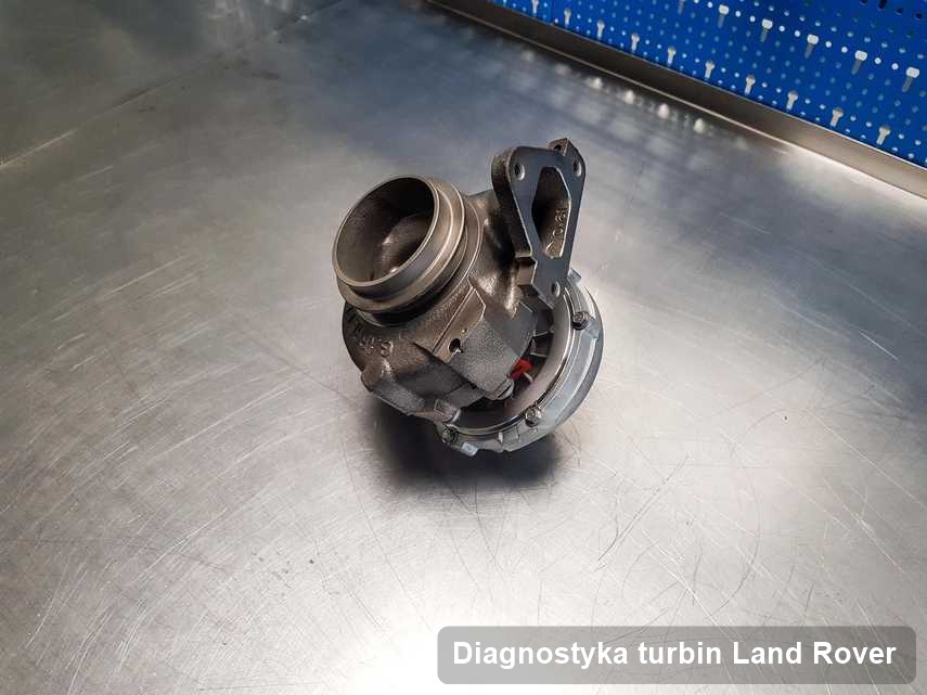 Turbosprężarka do diesla sygnowane logiem Land Rover wyremontowana w warsztacie gdzie wykonuje się serwis Diagnostyka turbin