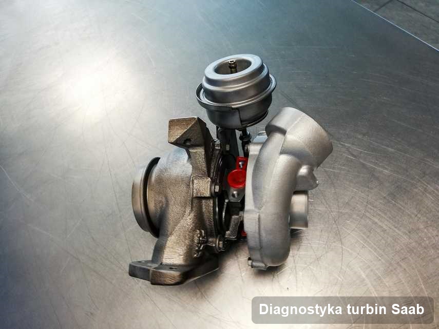 Turbosprężarka do auta z logo Saab po naprawie w warsztacie gdzie zleca się serwis Diagnostyka turbin