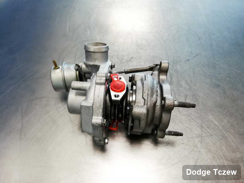 Zregenerowana w laboratorium w Tczewie turbosprężarka do osobówki firmy Dodge przyszykowana w warsztacie po remoncie przed wysyłką