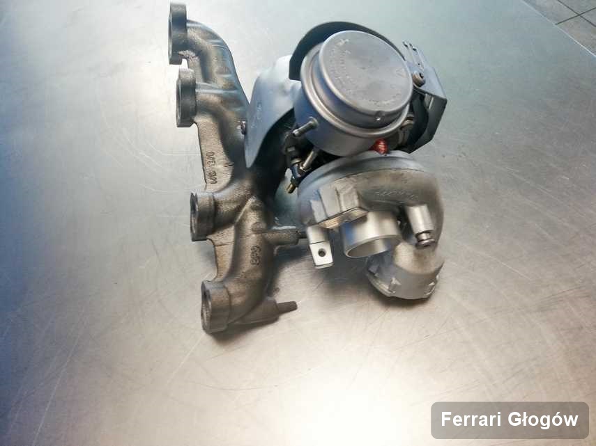 Wyremontowana w pracowni w Głogowie turbosprężarka do osobówki koncernu Ferrari przyszykowana w pracowni po regeneracji przed wysyłką