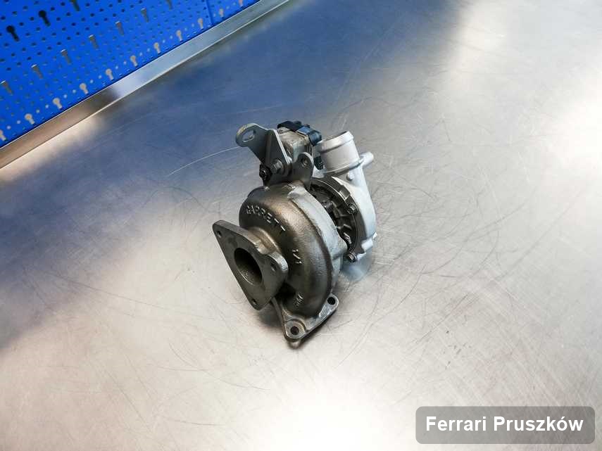 Wyremontowana w laboratorium w Pruszkowie turbosprężarka do pojazdu koncernu Ferrari przyszykowana w pracowni po regeneracji przed wysyłką