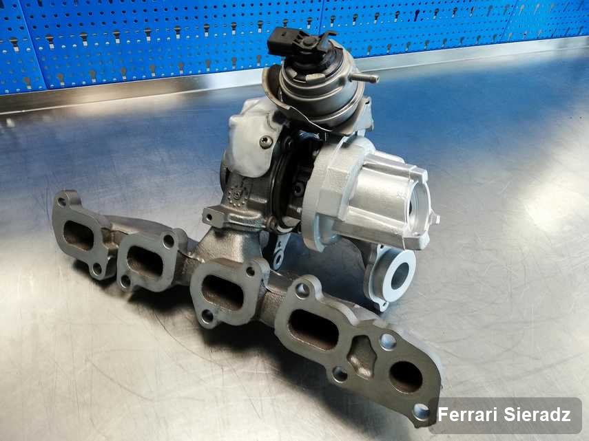 Naprawiona w pracowni w Sieradzu turbosprężarka do auta marki Ferrari przyszykowana w warsztacie naprawiona przed nadaniem