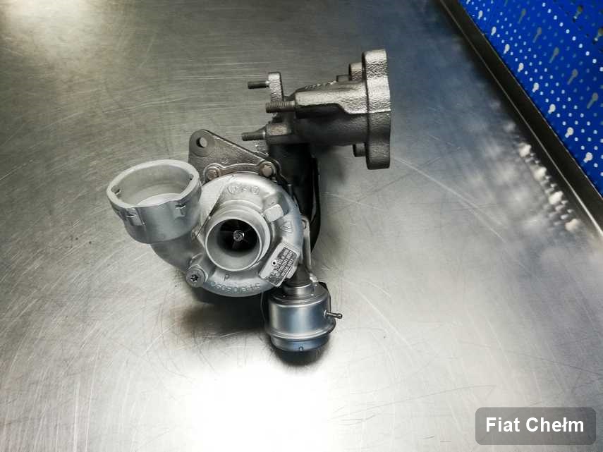 Wyremontowana w laboratorium w Chełmie turbosprężarka do aut  firmy Fiat przygotowana w warsztacie naprawiona przed nadaniem