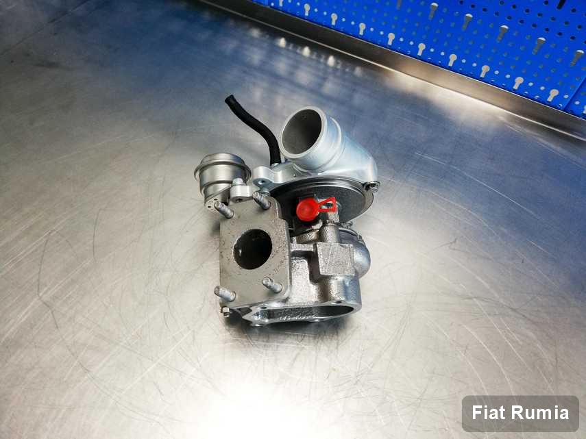 Naprawiona w firmie w Rumi turbosprężarka do auta marki Fiat przygotowana w laboratorium zregenerowana przed nadaniem