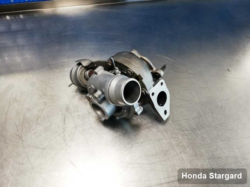 Wyremontowana w firmie w Stargardzie turbina do samochodu z logo Honda przyszykowana w laboratorium naprawiona przed nadaniem